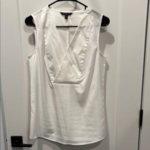 White Sleeveless Blouse